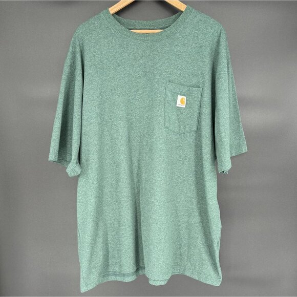 Carhartt Other - Carhartt Men's K87 Pocket T-Shirt 2XL Green Loose Fit Workwear